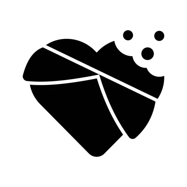 Vérifiez Vecteur Magnifiquement Conçu Chocolat Forme Coeur — Image vectorielle