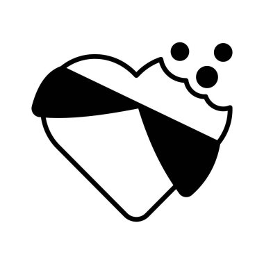 Bu güzel tasarlanmış kalp şeklindeki çikolatayı kontrol et.