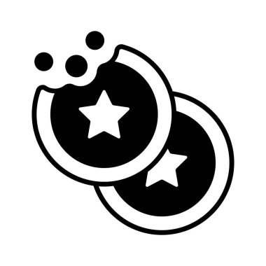 Modern tasarım tarzında lezzetli çikolatalı kurabiyeler, kullanımı ve indirmesi kolay.