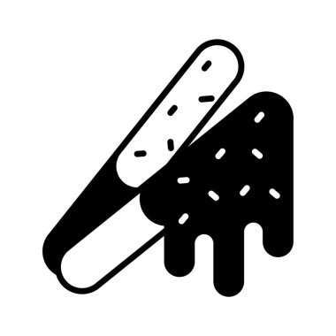 Çikolata, beyaz arka planda izole edilmiş modern tarzda vektör tasarımı yapar.