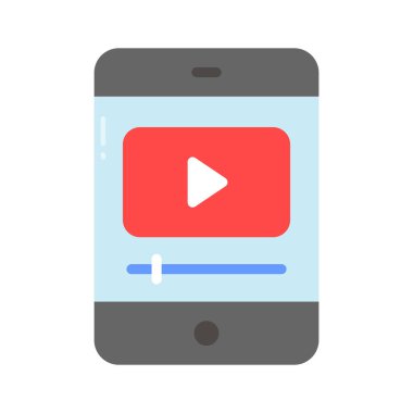 Moda tarzında, simge kullanmaya hazır mobil video bu inanılmaz simgeye tutun