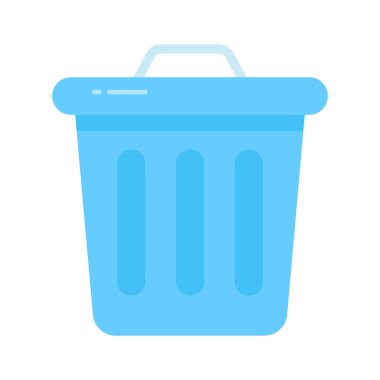 Düz biçimli silme simgesi, beyaz arkaplanda izole