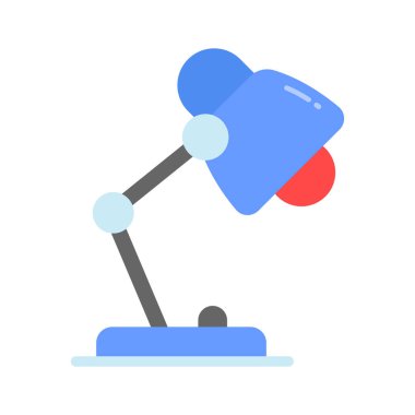 Masa lambasının kişiselleştirilebilir simgesi, katlanabilir lamba vektörü