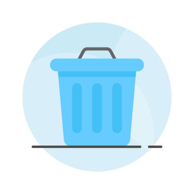 Düz biçimli silme simgesi, beyaz arkaplanda izole