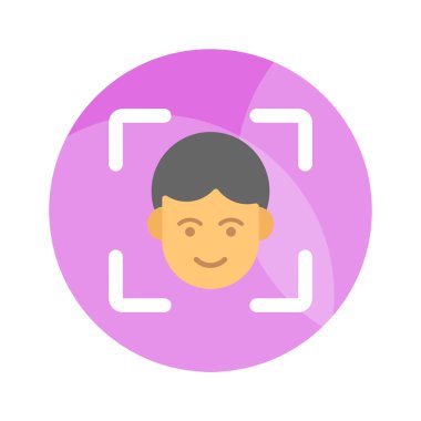 Kamera odağı konsept vektörü gösteren çapraz gölgenin içindeki insan avatarı