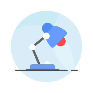 Masa lambasının kişiselleştirilebilir simgesi, katlanabilir lamba vektörü