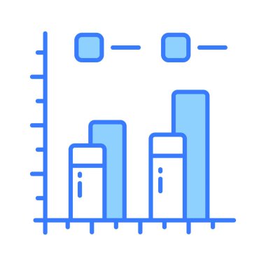 Moda stili ve premium vektör tasarımında özenle hazırlanmış bar tablosu simgesi
