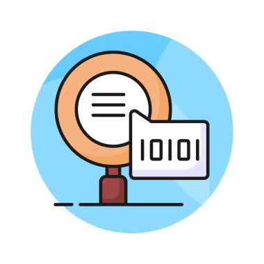 Modern biçimdeki ikili arama için yaratıcı simge, vektör kullanmaya hazır