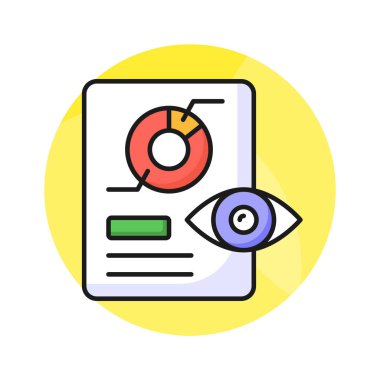 Beyaz arkaplanda izole edilmiş bu güzel tasarlanmış veri izleme vektörünü kontrol et