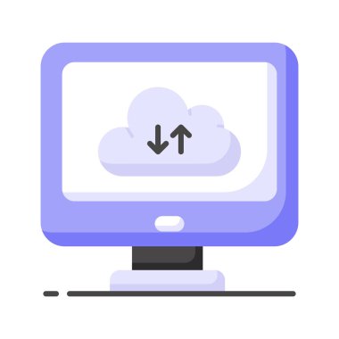 Birden fazla aygıt veya konum arasındaki verilerin senkronizasyonunu ya da transferini gösteren zıt yönü gösteren iki ok