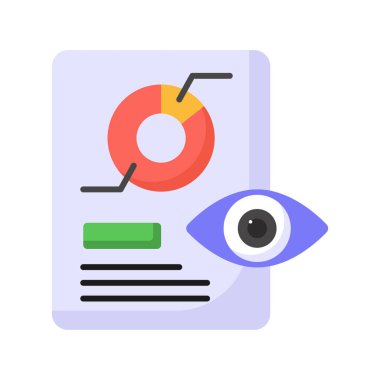 Beyaz arkaplanda izole edilmiş bu güzel tasarlanmış veri izleme vektörünü kontrol et