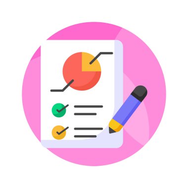 Panoda, pazar raporunun kavram simgesini gösteren kalem çizelgesi