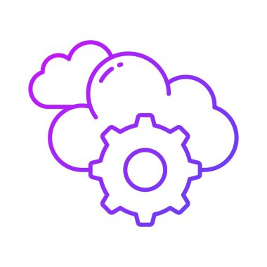 Düzenlenebilir biçimdeki bulut ağı yönetiminin trend vektör tasarımı