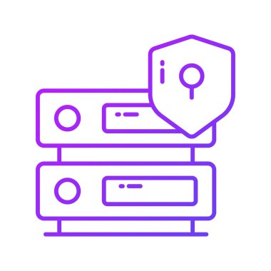 Veri sunucu güvenliği kavramını gösteren veri sunuculu koruma kalkanı