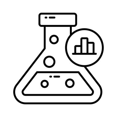 Piyasa veri araştırma vektör tasarımını gösteren veri tabanlı şişe