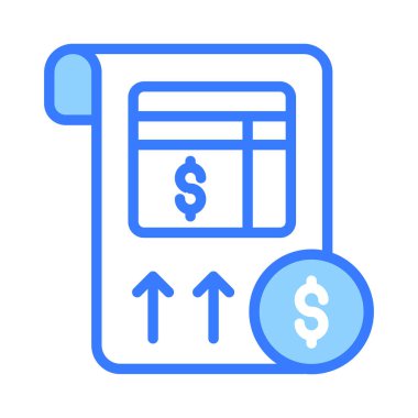 Bu güzel bilanço simgesini modern tarzda, premium vektörle tut