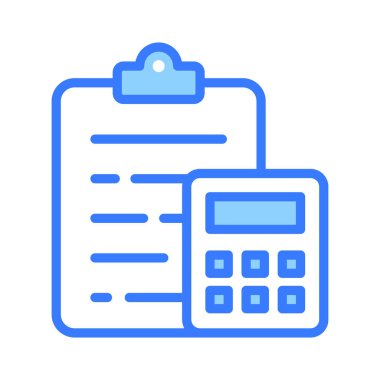 Modern tarzda mali plan simgesi, iş muhasebe vektörü