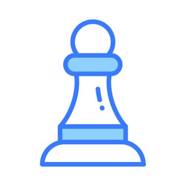 Satranç piyonunun modern tasarım tarzındaki modayı, stratejisi