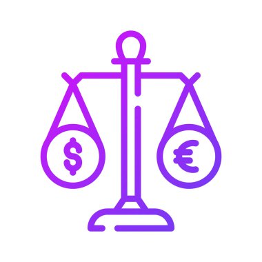 Dengeleme ölçeğine sahip para birimi, para dengesinin moda simgesi