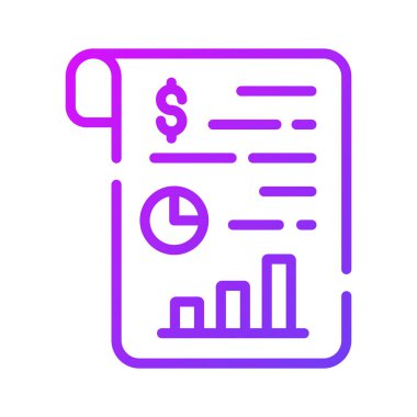 Bu güzel tasarlanmış iş raporu simgesini, düz stil istatistik vektörünü kontrol edin