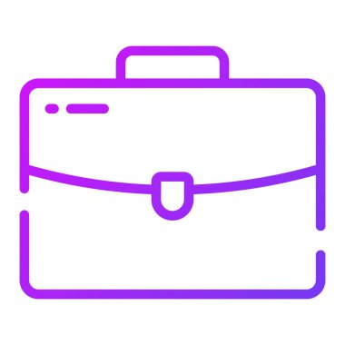 İş portföyü vektör tasarımı, düzenlenebilir tarzda inanılmaz bir iş çantası simgesi