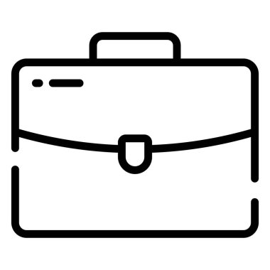 İş portföyü vektör tasarımı, düzenlenebilir tarzda inanılmaz bir iş çantası simgesi