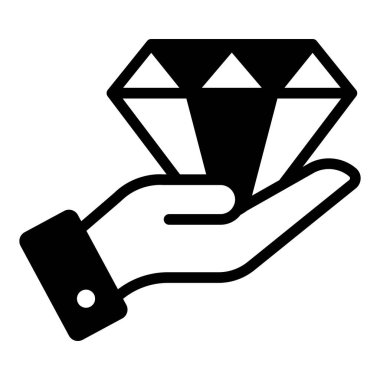 Elmas tutma konsepti konsept vektörü modayı belirler