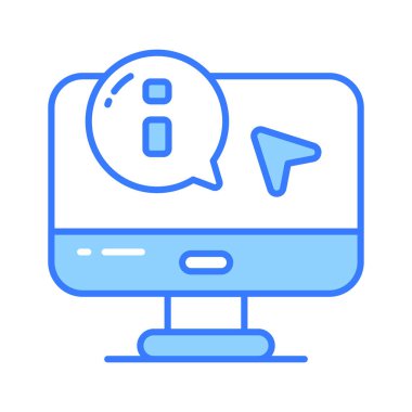 Bu güzel tasarlanmış bilgisayar bilgi ileti vektörünü moda tarzında yakala