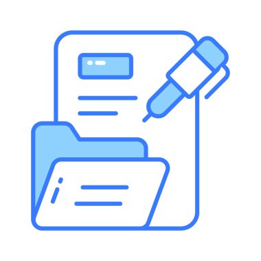 Kullanmaya hazır bu dikkatlice tasarlanmış iş belgesi konsept vektörünü tut