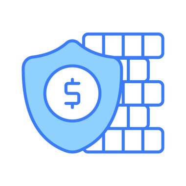 Finansal güvenliğin bu çekici vektörünü güvenli yatırım simgesini kullanmaya hazır hale getirin.