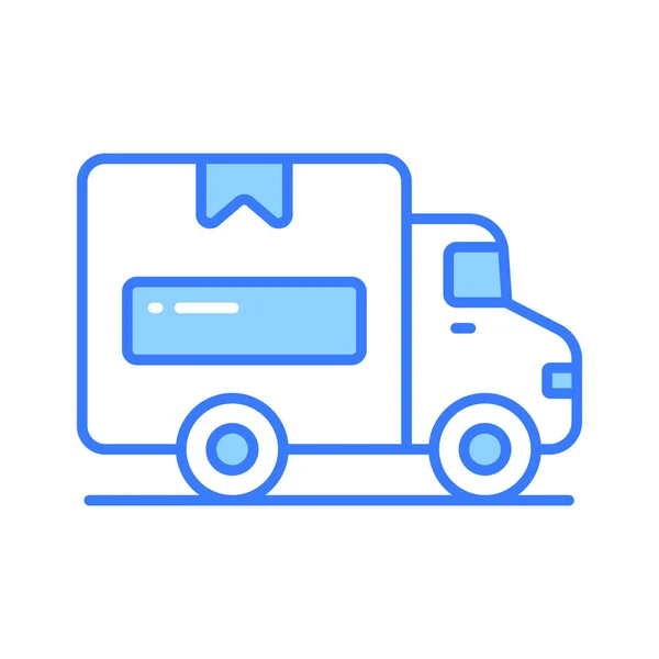 设计精良的送货车图标 现代设计风格的送货传送器矢量 — 图库矢量图片