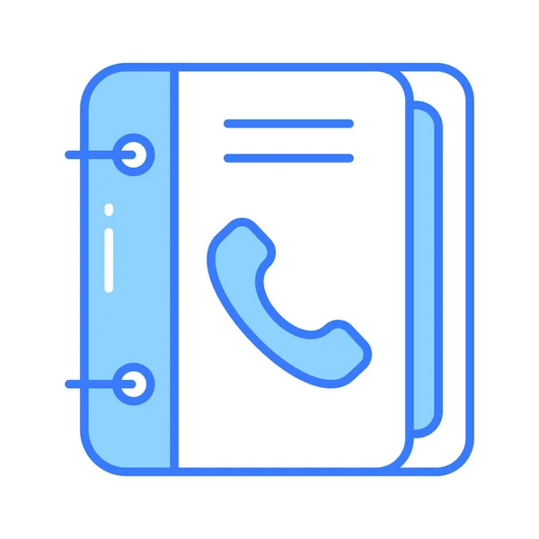 Phone Book Contact Book Icon Trendy Style Address Book Vector — Stock Vector