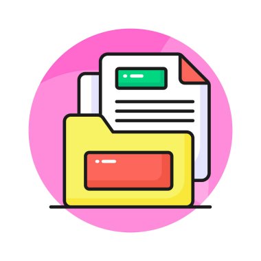 Kullanmaya hazır bu dikkatlice tasarlanmış iş belgesi konsept vektörünü tut