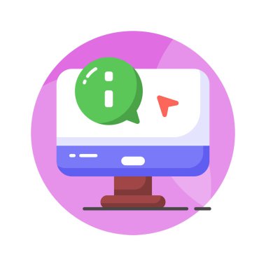 Bu güzel tasarlanmış bilgisayar bilgi ileti vektörünü moda tarzında yakala