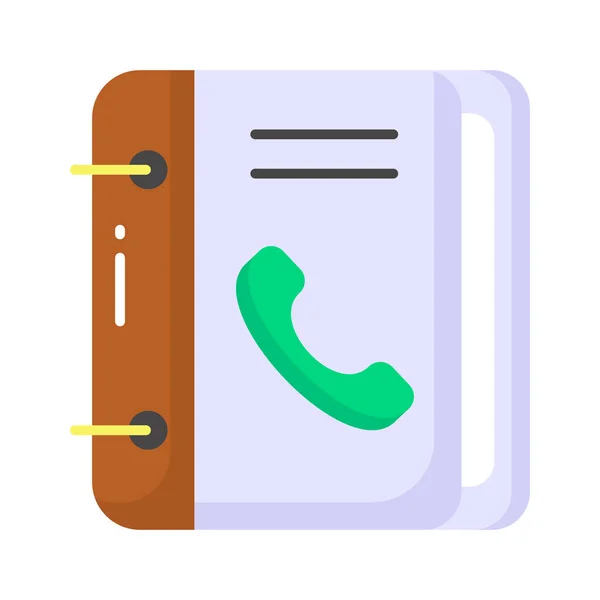 Phone Book Contact Book Icon Trendy Style Address Book Vector — Stock Vector