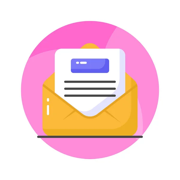 Document Letter Envelope Showing Letter Concept Vector — Stock Vector