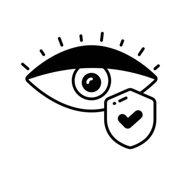 Иконка Ухода Глазами Векторный Дизайн Офтальмологии Изолирован Белом Фоне — стоковый вектор