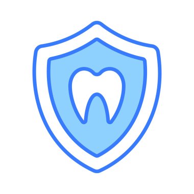 Kalkandaki diş, diş sigortası vektörü, sağlık sigortası ikonu tasarımı