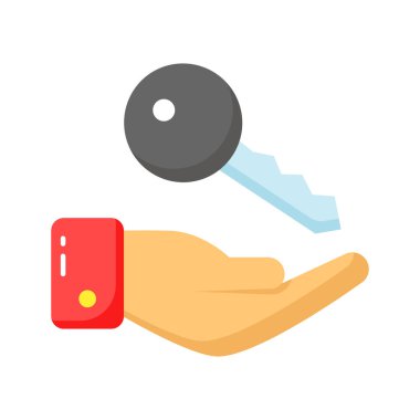 Anahtar bakım simgesi tasarımının anahtarı, beyaz arkaplanda izole edilmiş