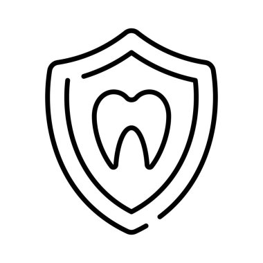 Kalkandaki diş, diş sigortası vektörü, sağlık sigortası ikonu tasarımı