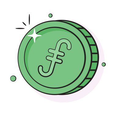 İyi tasarlanmış ethereum sikke, kripto para vektör tasarımı ikonu