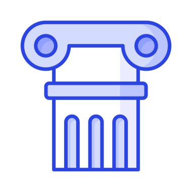 Roma ve Yunan antika sütununun bu premium simgesini indirin, vektör kullanmaya hazır