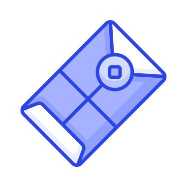 Çin hediye zarfı vektör tasarımı modern tarzda, Çin yeni yıl simgesi