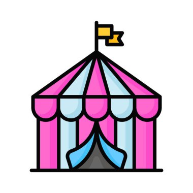 Bu güzel tasarlanmış sirk çadırını moda tarzında kontrol et.