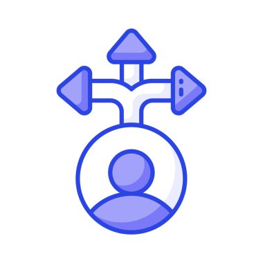 Karar verme sürecinin bu premium simgesini indir, özelleştirilebilir vektör tasarımı