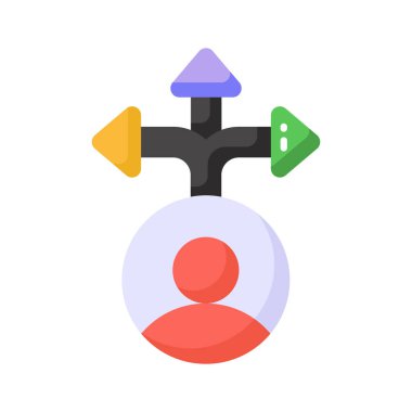 Karar verme sürecinin bu premium simgesini indir, özelleştirilebilir vektör tasarımı