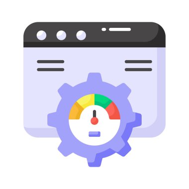 Web sayfası ile hız göstergesi, websitesi performansının inanılmaz simgesi