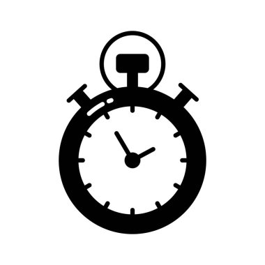 Düzenlenebilir biçimdeki kronometre zamanlayıcısının premium vektörünü indir, simge kullanmaya hazır