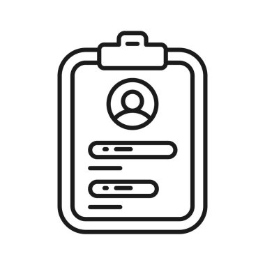 Özgeçmişin modern düz vektörü, bu güzel tasarım müfredat vitae ikonunu tutun