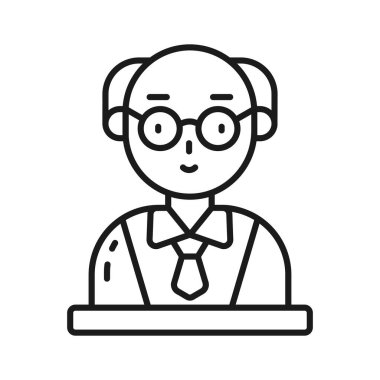 İş adamı vektör tasarımı indirilebilir, modaya uygun düzenlenebilir simgeyi indirmeye hazır